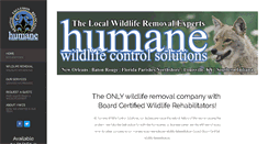 Desktop Screenshot of humanewildlifecontrolsolutions.com
