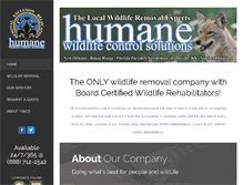 Tablet Screenshot of humanewildlifecontrolsolutions.com